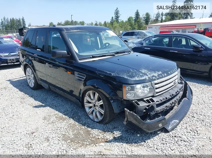 2008 Land Rover Range Rover Sport Supercharged VIN: SALSH23448A162174 Lot: 45574031
