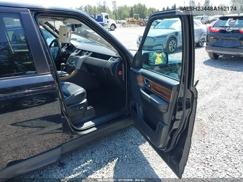 2008 Land Rover Range Rover Sport Supercharged VIN: SALSH23448A162174 Lot: 45574031