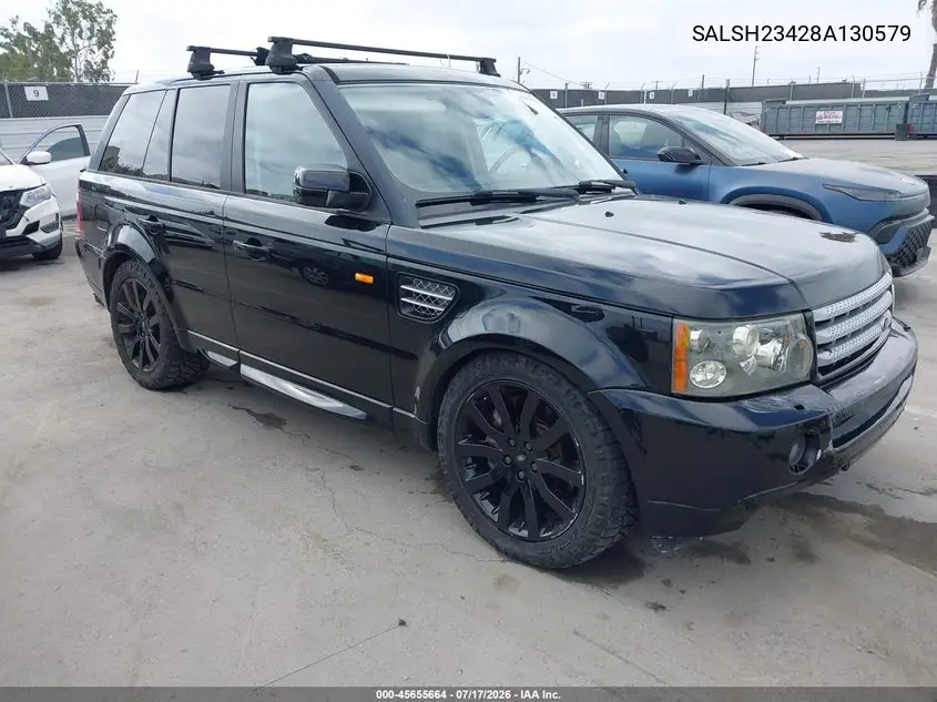 2008 Land Rover Range Rover Sport Supercharged VIN: SALSH23428A130579 Lot: 45655664