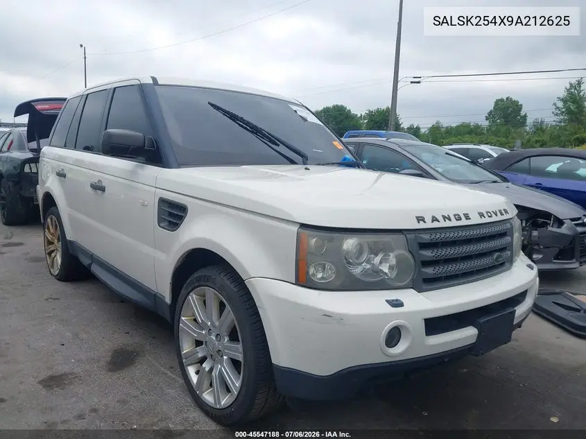 2009 Land Rover Range Rover Sport Hse VIN: SALSK254X9A212625 Lot: 45547188
