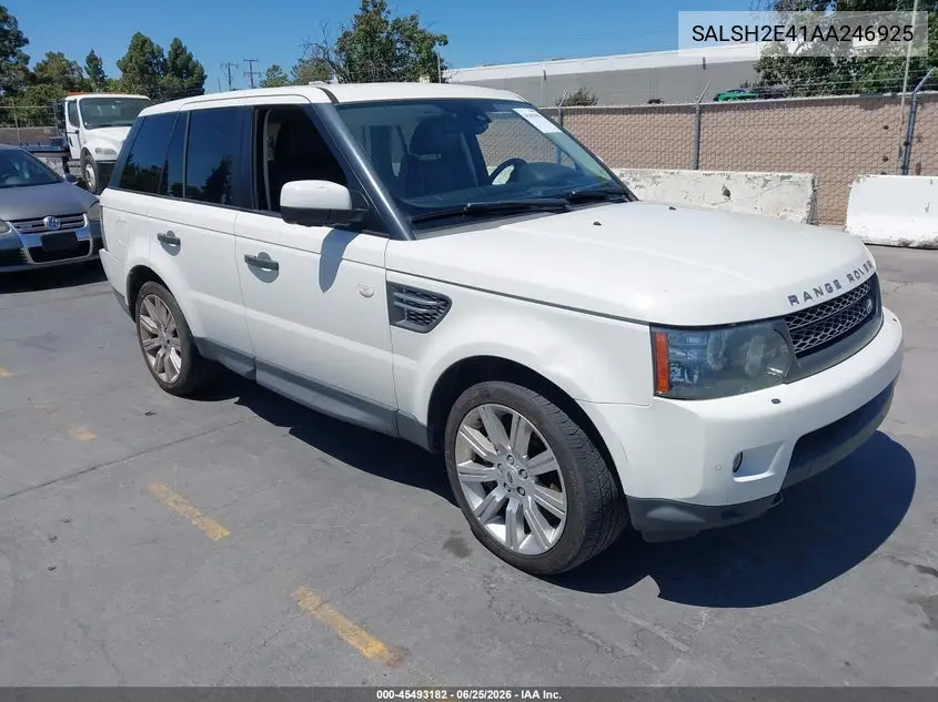 2010 Land Rover Range Rover Sport Supercharged VIN: SALSH2E41AA246925 Lot: 45493182