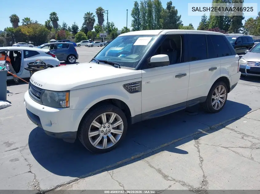 2010 Land Rover Range Rover Sport Supercharged VIN: SALSH2E41AA246925 Lot: 45493182