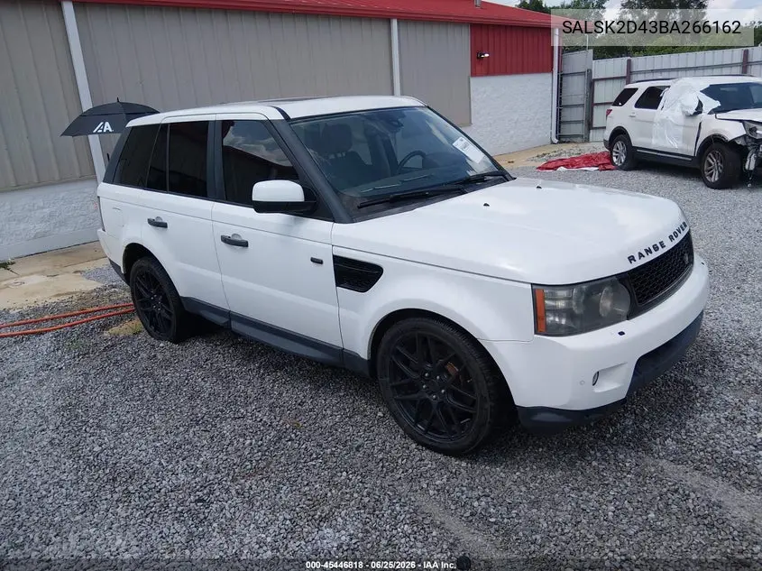 2011 Land Rover Range Rover Sport Hse VIN: SALSK2D43BA266162 Lot: 45446818