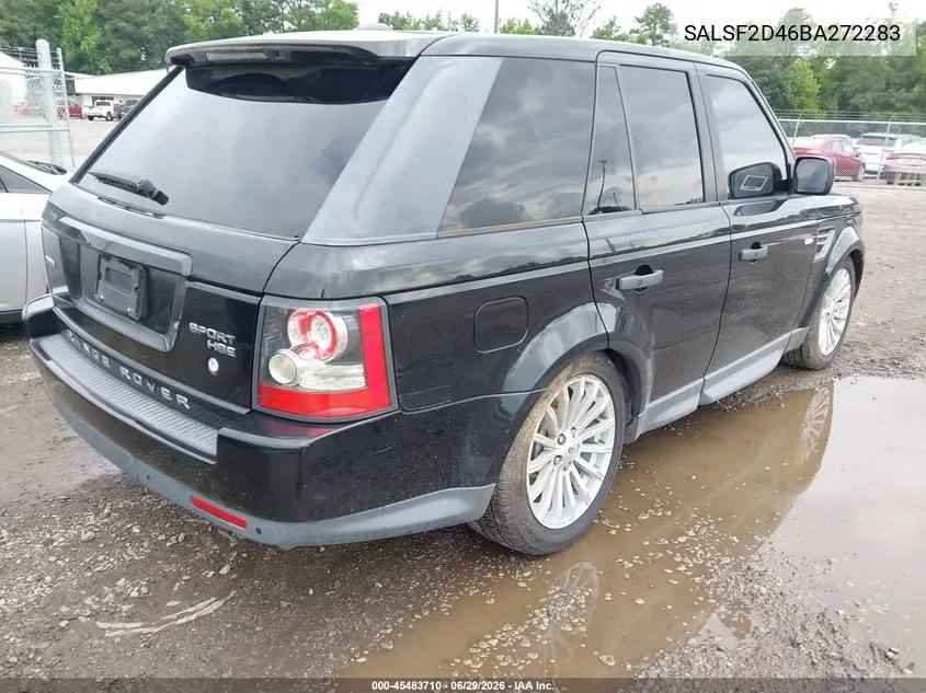 2011 Land Rover Range Rover Sport Hse VIN: SALSF2D46BA272283 Lot: 45483710