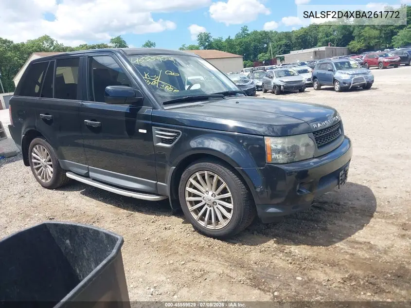 2011 Land Rover Range Rover Sport Hse VIN: SALSF2D4XBA261772 Lot: 45559529