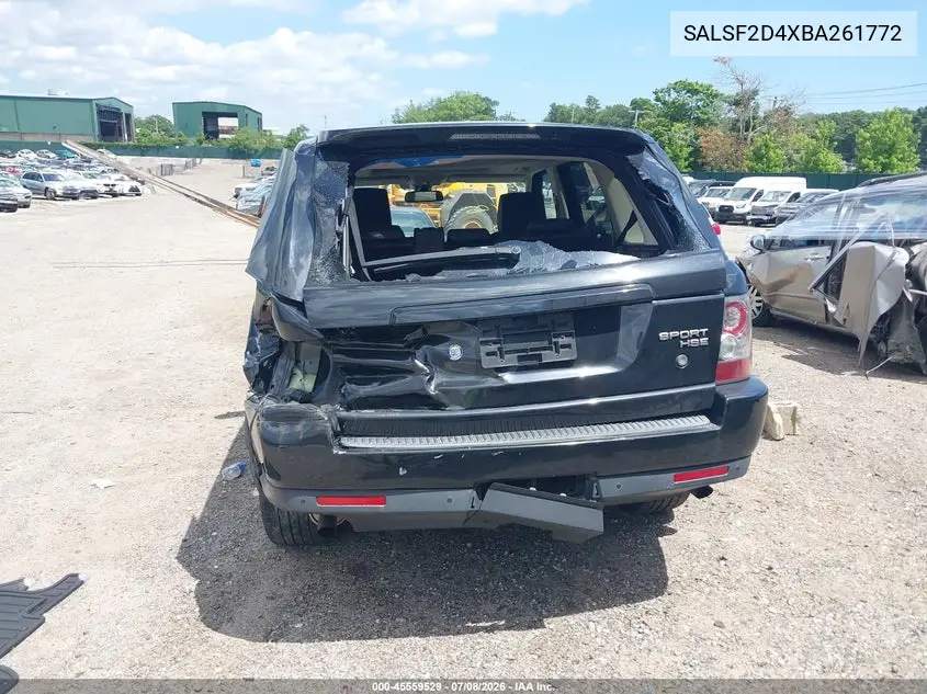 2011 Land Rover Range Rover Sport Hse VIN: SALSF2D4XBA261772 Lot: 45559529