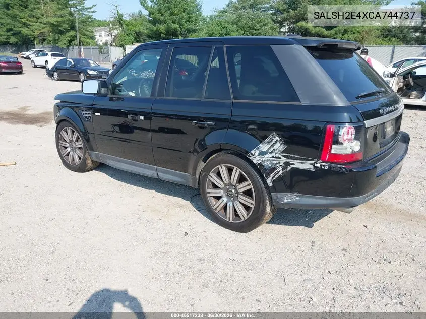 2012 Land Rover Range Rover Sport Supercharged VIN: SALSH2E4XCA744737 Lot: 45517238