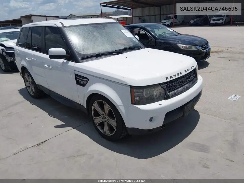 2012 Land Rover Range Rover Sport Hse VIN: SALSK2D44CA746695 Lot: 45568229