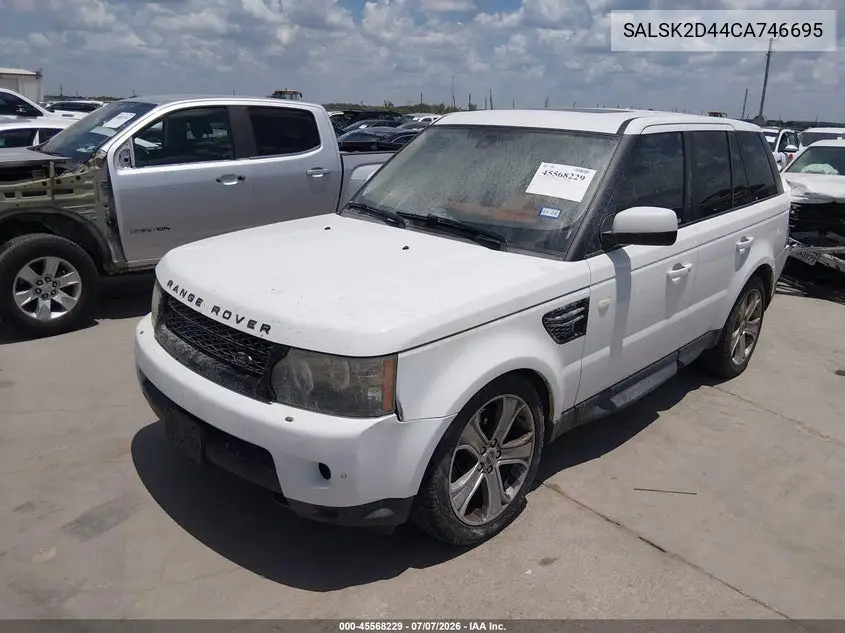 2012 Land Rover Range Rover Sport Hse VIN: SALSK2D44CA746695 Lot: 45568229