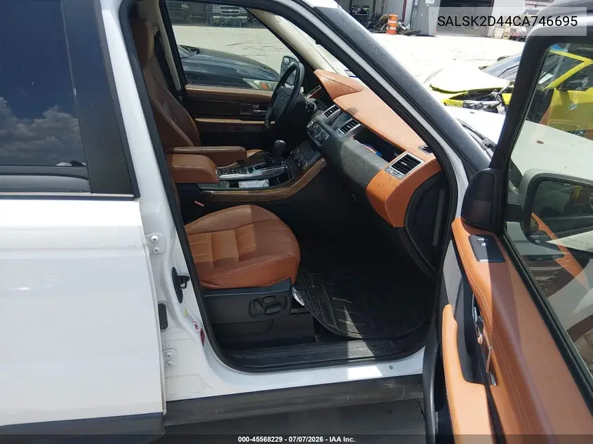 2012 Land Rover Range Rover Sport Hse VIN: SALSK2D44CA746695 Lot: 45568229