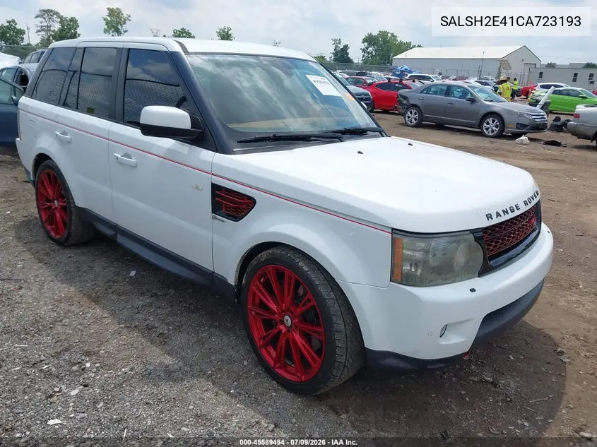 2012 Land Rover Range Rover Sport Supercharged VIN: SALSH2E41CA723193 Lot: 45589454