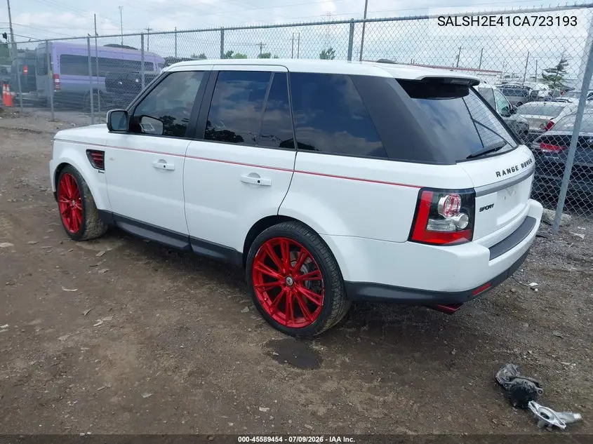 2012 Land Rover Range Rover Sport Supercharged VIN: SALSH2E41CA723193 Lot: 45589454
