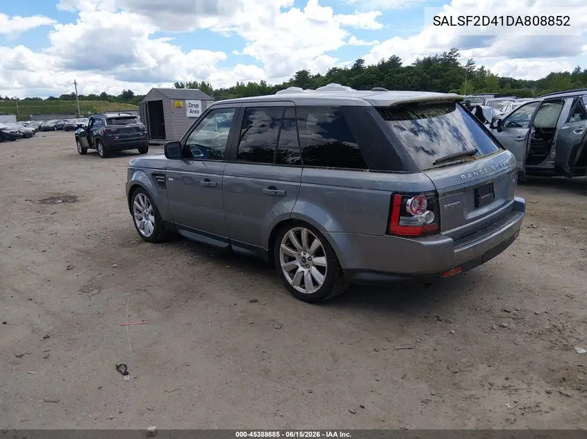 2013 Land Rover Range Rover Sport Hse VIN: SALSF2D41DA808852 Lot: 45388685