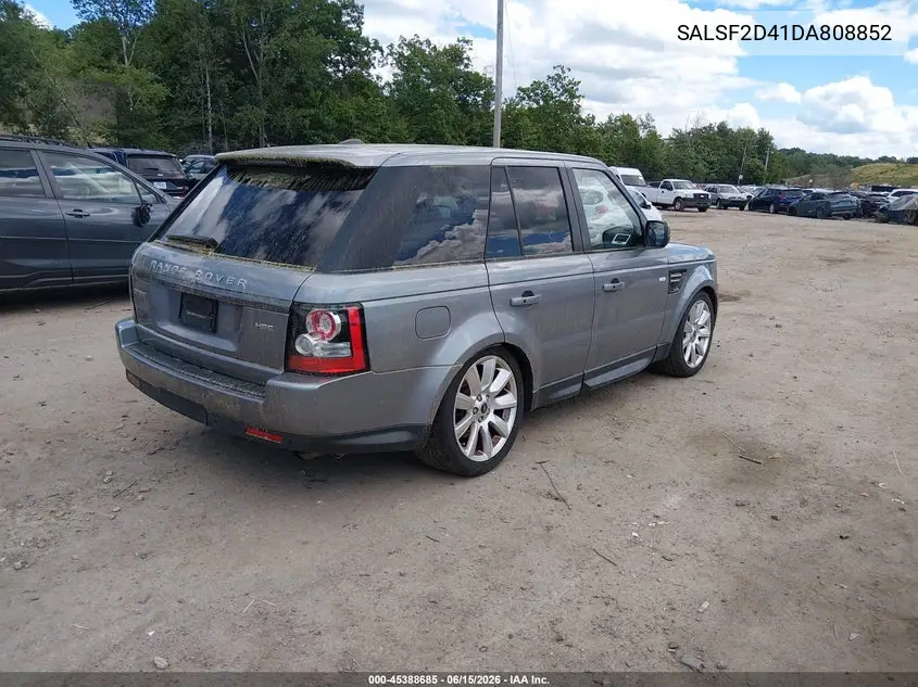 2013 Land Rover Range Rover Sport Hse VIN: SALSF2D41DA808852 Lot: 45388685