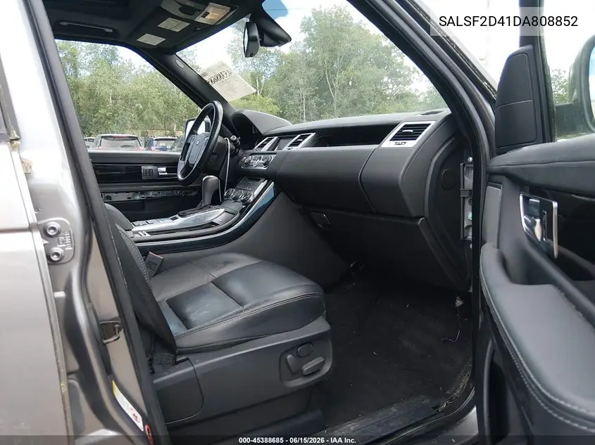 2013 Land Rover Range Rover Sport Hse VIN: SALSF2D41DA808852 Lot: 45388685