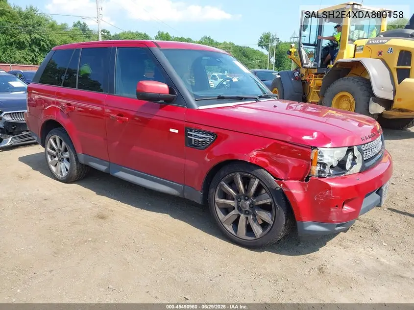 2013 Land Rover Range Rover Sport Supercharged VIN: SALSH2E4XDA800158 Lot: 45490960