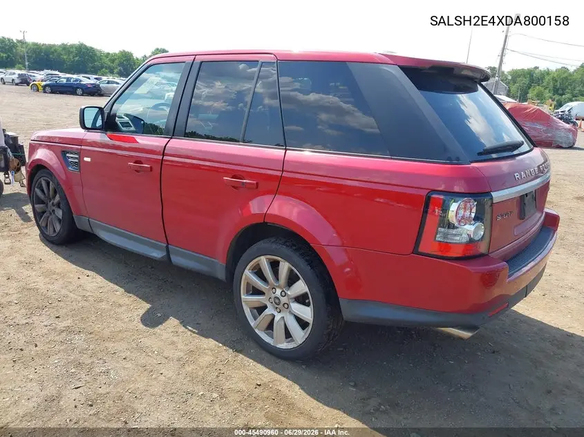 2013 Land Rover Range Rover Sport Supercharged VIN: SALSH2E4XDA800158 Lot: 45490960
