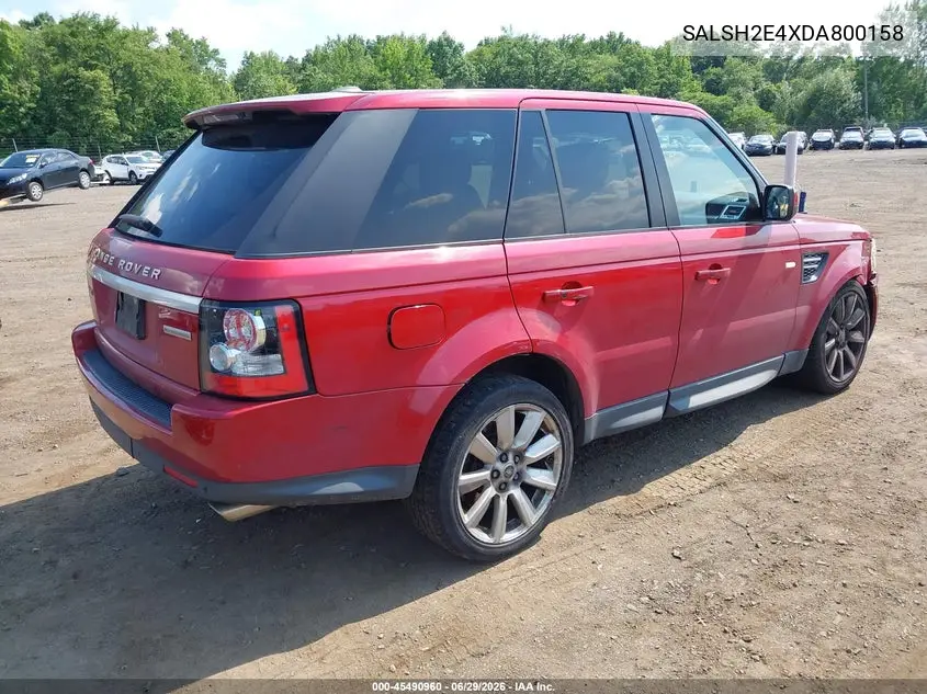 2013 Land Rover Range Rover Sport Supercharged VIN: SALSH2E4XDA800158 Lot: 45490960