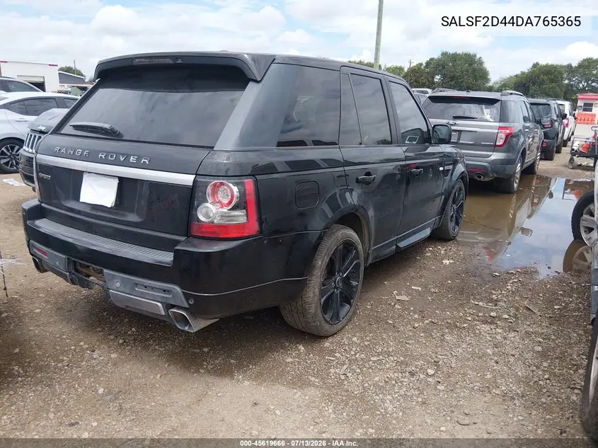2013 Land Rover Range Rover Sport Hse VIN: SALSF2D44DA765365 Lot: 45619666