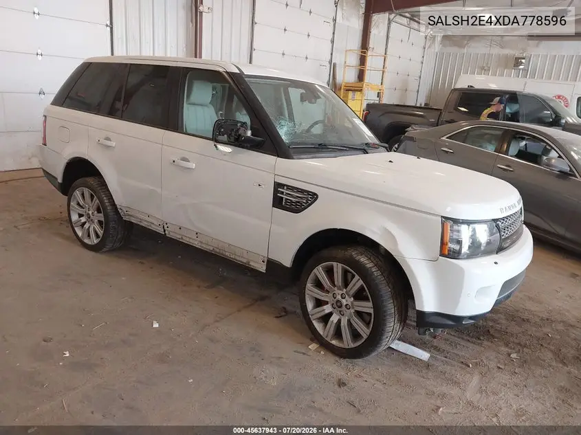 2013 Land Rover Range Rover Sport Supercharged VIN: SALSH2E4XDA778596 Lot: 45637943