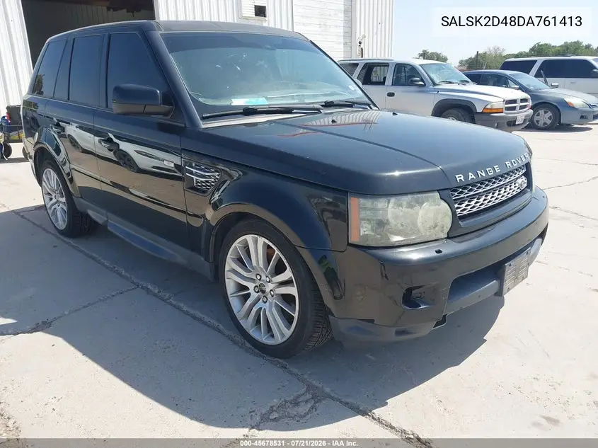 2013 Land Rover Range Rover Sport Hse VIN: SALSK2D48DA761413 Lot: 45678531