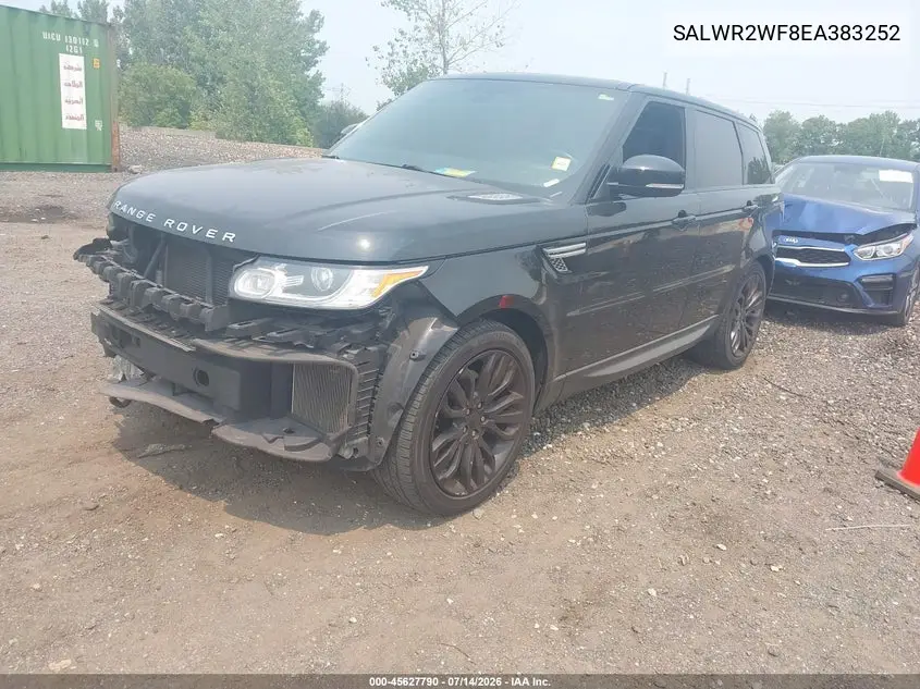 2014 Land Rover Range Rover Sport 3.0L V6 Supercharged Hse VIN: SALWR2WF8EA383252 Lot: 45627790