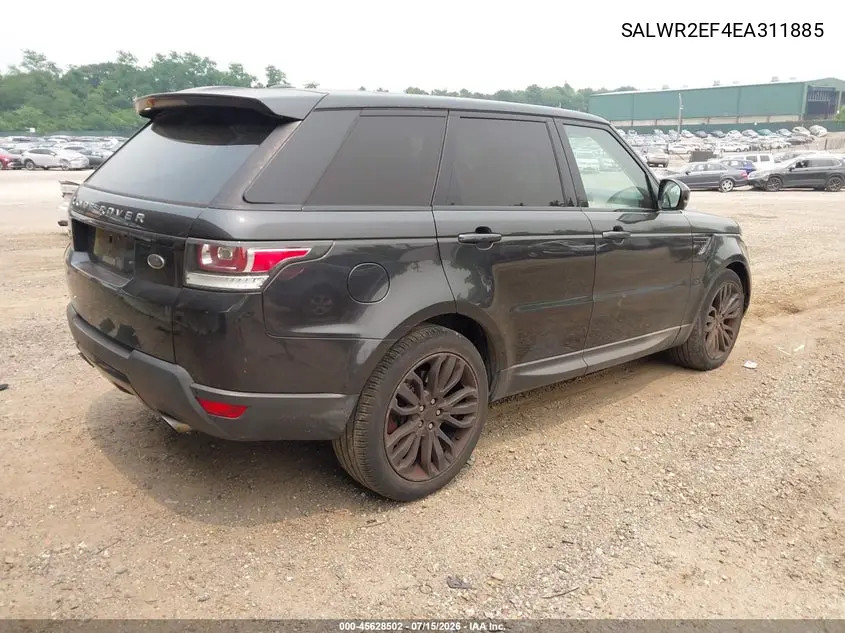 2014 Land Rover Range Rover Sport 5.0L V8 Supercharged VIN: SALWR2EF4EA311885 Lot: 45628502