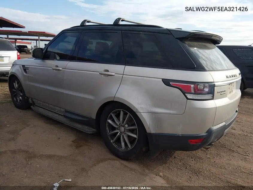 2014 Land Rover Range Rover Sport 3.0L V6 Supercharged Hse/3.0L V6 Supercharged Se VIN: SALWG2WF5EA321426 Lot: 45638153