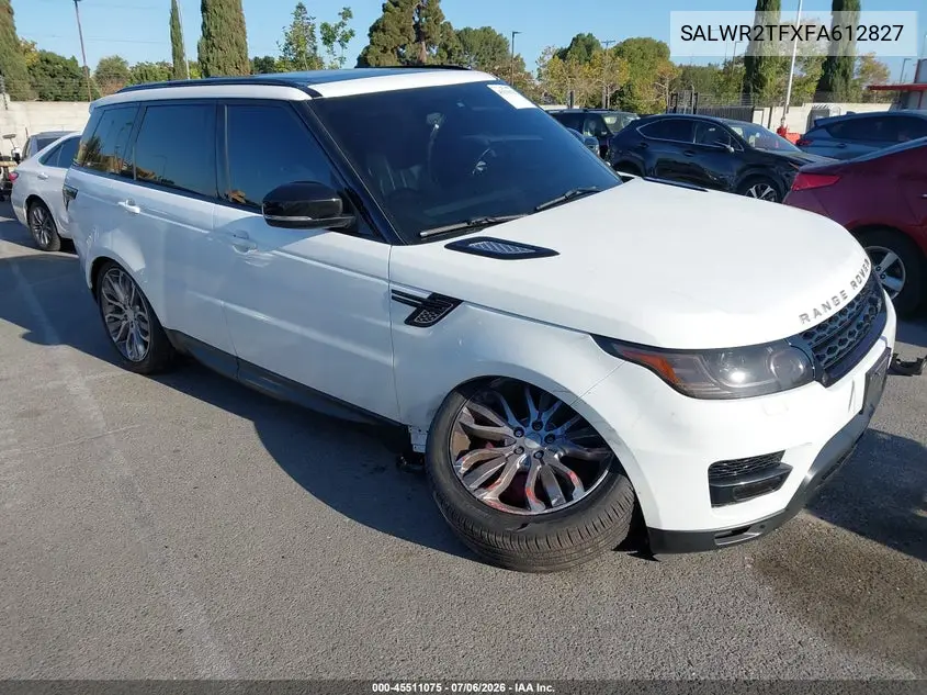 2015 Land Rover Range Rover Sport 5.0L V8 Supercharged VIN: SALWR2TFXFA612827 Lot: 45511075