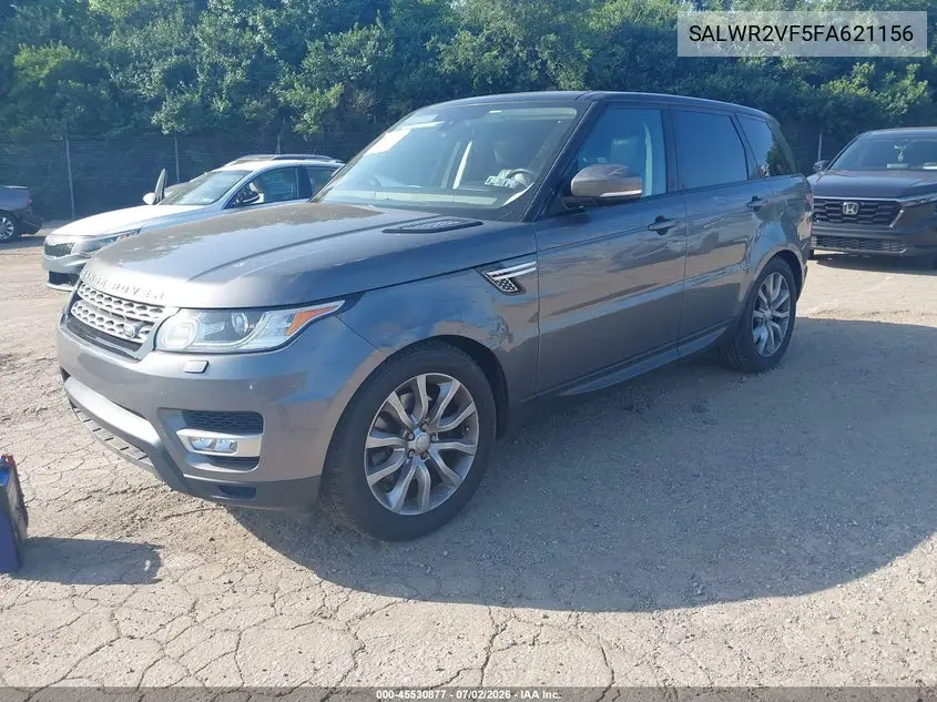 2015 Land Rover Range Rover Sport 3.0L V6 Supercharged Hse VIN: SALWR2VF5FA621156 Lot: 45530877
