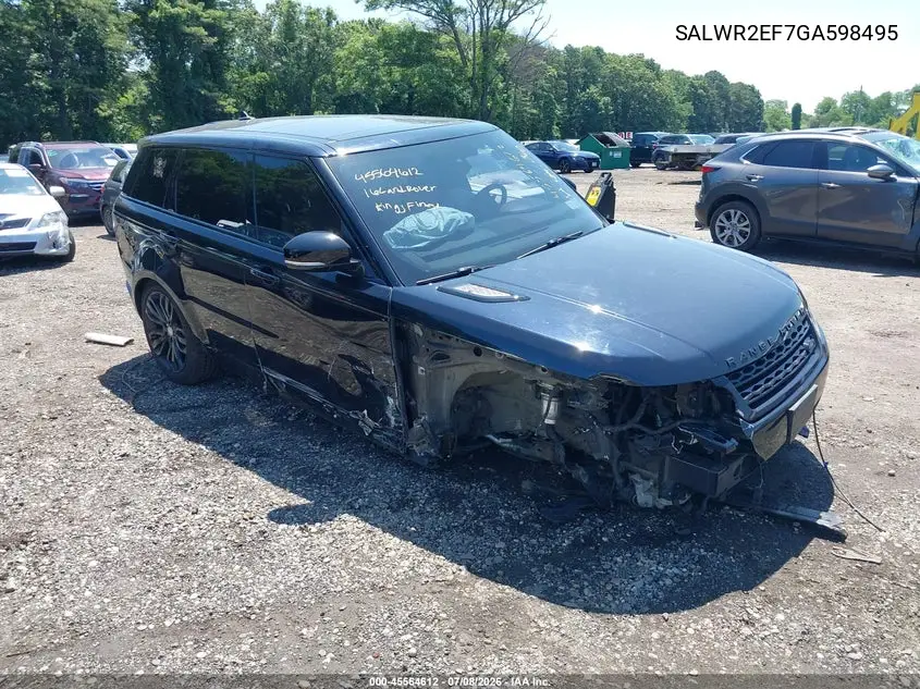 2016 Land Rover Range Rover Sport 5.0L V8 Supercharged/5.0L V8 Supercharged Dynamic VIN: SALWR2EF7GA598495 Lot: 45564612