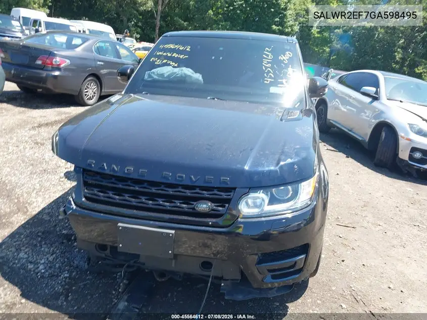 2016 Land Rover Range Rover Sport 5.0L V8 Supercharged/5.0L V8 Supercharged Dynamic VIN: SALWR2EF7GA598495 Lot: 45564612