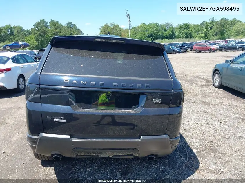 2016 Land Rover Range Rover Sport 5.0L V8 Supercharged/5.0L V8 Supercharged Dynamic VIN: SALWR2EF7GA598495 Lot: 45564612