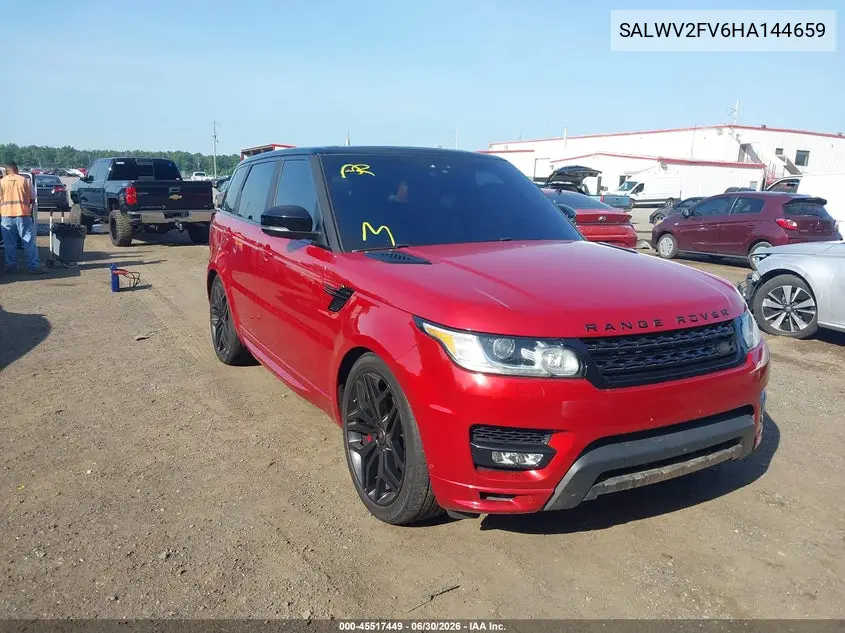 2017 Land Rover Range Rover Sport 3.0L V6 Supercharged Hse Dynamic VIN: SALWV2FV6HA144659 Lot: 45517449