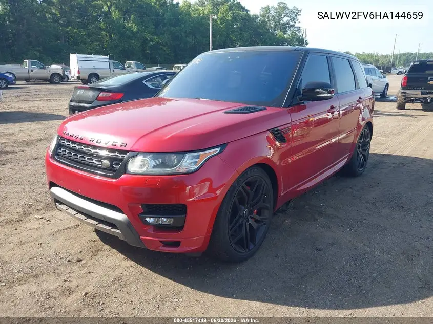 2017 Land Rover Range Rover Sport 3.0L V6 Supercharged Hse Dynamic VIN: SALWV2FV6HA144659 Lot: 45517449