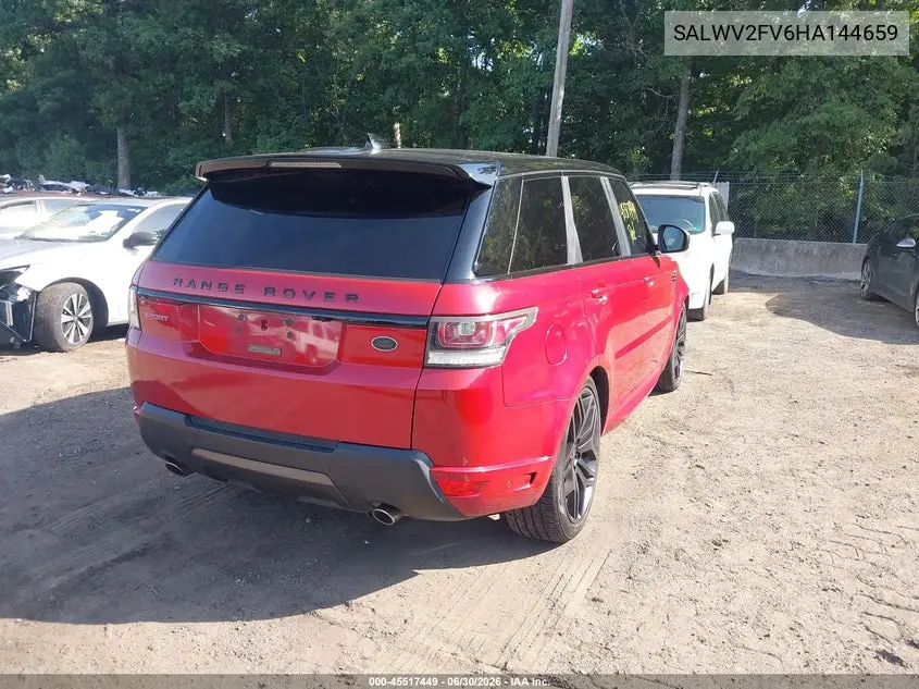 2017 Land Rover Range Rover Sport 3.0L V6 Supercharged Hse Dynamic VIN: SALWV2FV6HA144659 Lot: 45517449