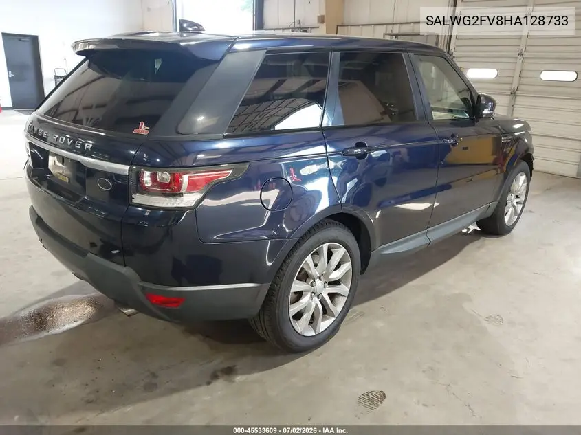 2017 Land Rover Range Rover Sport 3.0L V6 Supercharged Se VIN: SALWG2FV8HA128733 Lot: 45533609