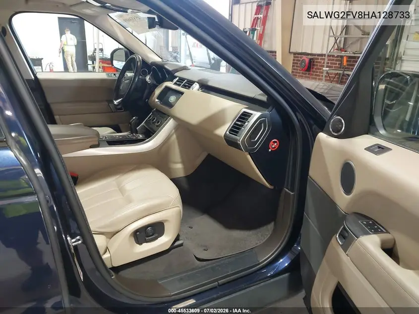 2017 Land Rover Range Rover Sport 3.0L V6 Supercharged Se VIN: SALWG2FV8HA128733 Lot: 45533609