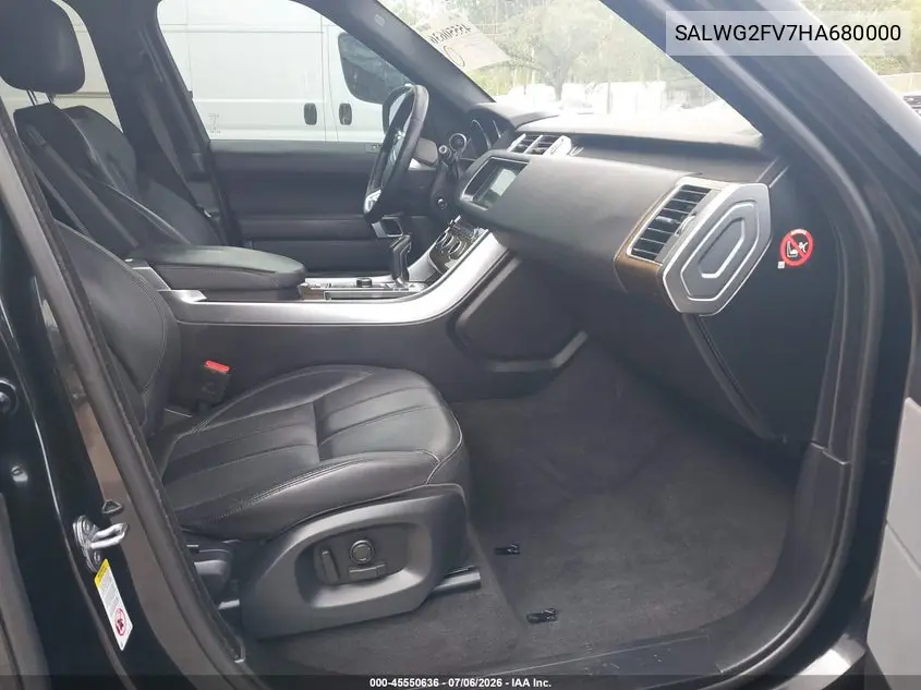 2017 Land Rover Range Rover Sport 3.0L V6 Supercharged Se VIN: SALWG2FV7HA680000 Lot: 45550636