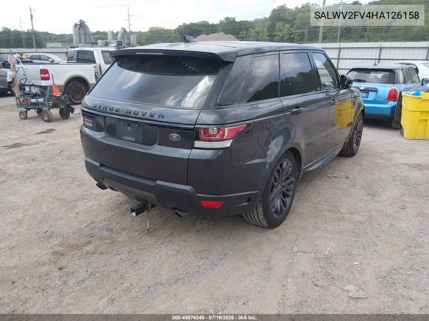 2017 Land Rover Range Rover Sport 3.0L V6 Supercharged Hse Dynamic VIN: SALWV2FV4HA126158 Lot: 45576345