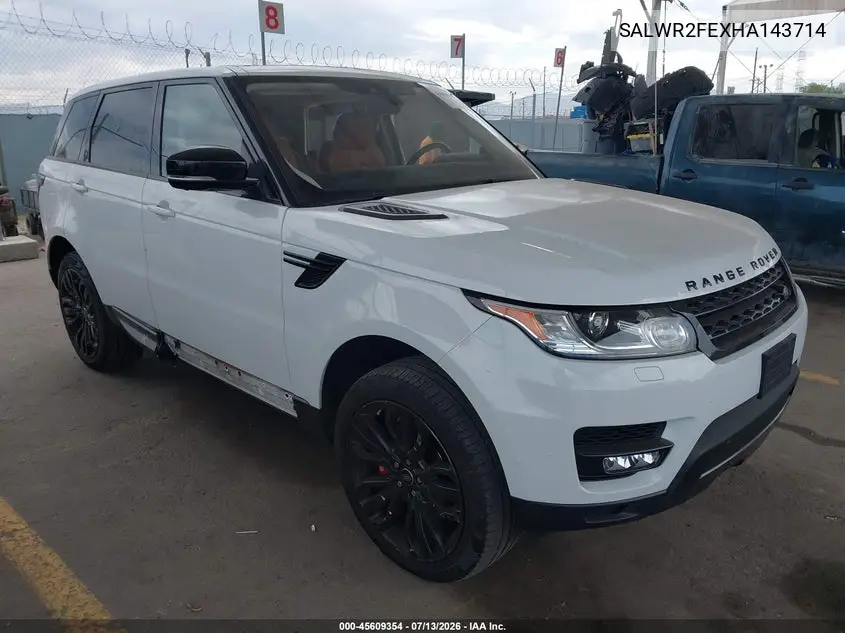 2017 Land Rover Range Rover Sport 5.0L V8 Supercharged/5.0L V8 Supercharged Dynamic VIN: SALWR2FEXHA143714 Lot: 45609354