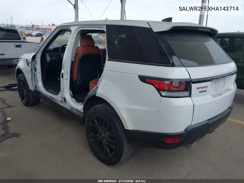 2017 Land Rover Range Rover Sport 5.0L V8 Supercharged/5.0L V8 Supercharged Dynamic VIN: SALWR2FEXHA143714 Lot: 45609354