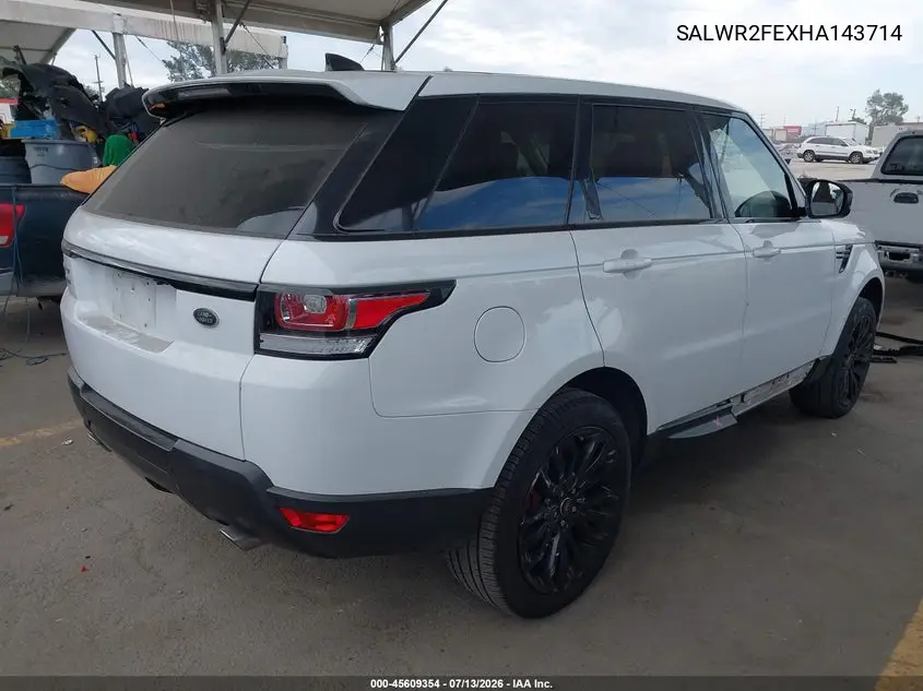 2017 Land Rover Range Rover Sport 5.0L V8 Supercharged/5.0L V8 Supercharged Dynamic VIN: SALWR2FEXHA143714 Lot: 45609354