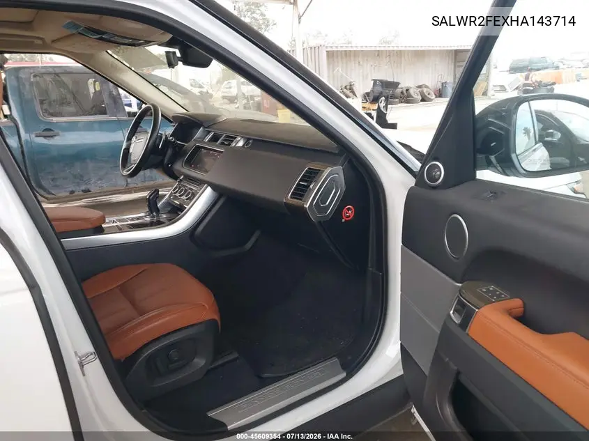 2017 Land Rover Range Rover Sport 5.0L V8 Supercharged/5.0L V8 Supercharged Dynamic VIN: SALWR2FEXHA143714 Lot: 45609354