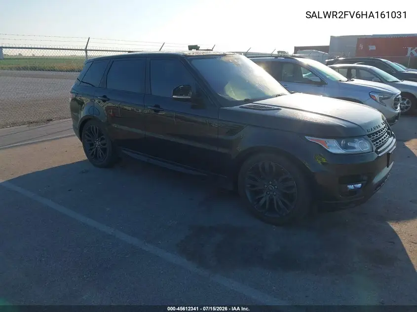 2017 Land Rover Range Rover Sport 3.0L V6 Supercharged Hse VIN: SALWR2FV6HA161031 Lot: 45612341