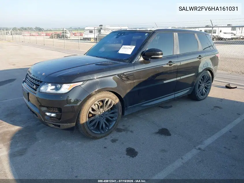 2017 Land Rover Range Rover Sport 3.0L V6 Supercharged Hse VIN: SALWR2FV6HA161031 Lot: 45612341