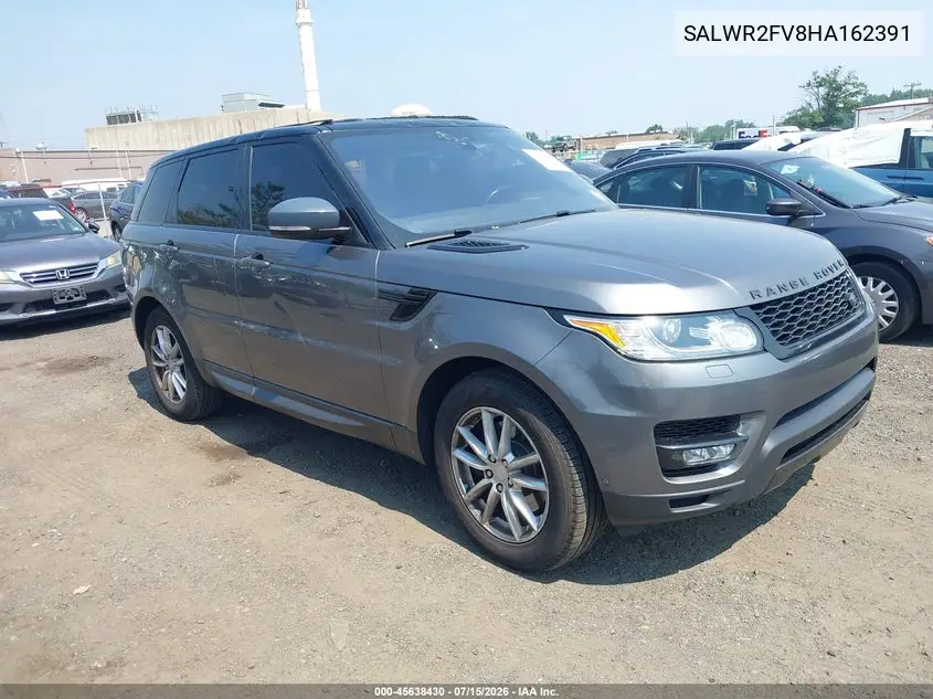 2017 Land Rover Range Rover Sport 3.0L V6 Supercharged Hse VIN: SALWR2FV8HA162391 Lot: 45638430