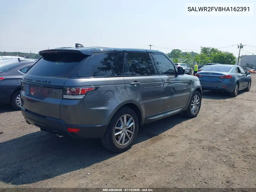 2017 Land Rover Range Rover Sport 3.0L V6 Supercharged Hse VIN: SALWR2FV8HA162391 Lot: 45638430
