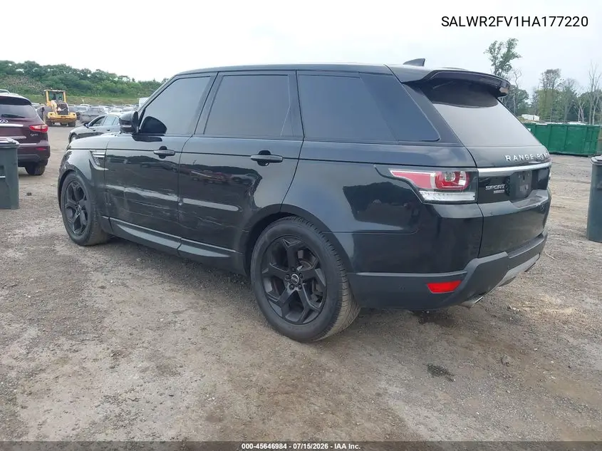 2017 Land Rover Range Rover Sport 3.0L V6 Supercharged Hse VIN: SALWR2FV1HA177220 Lot: 45646984