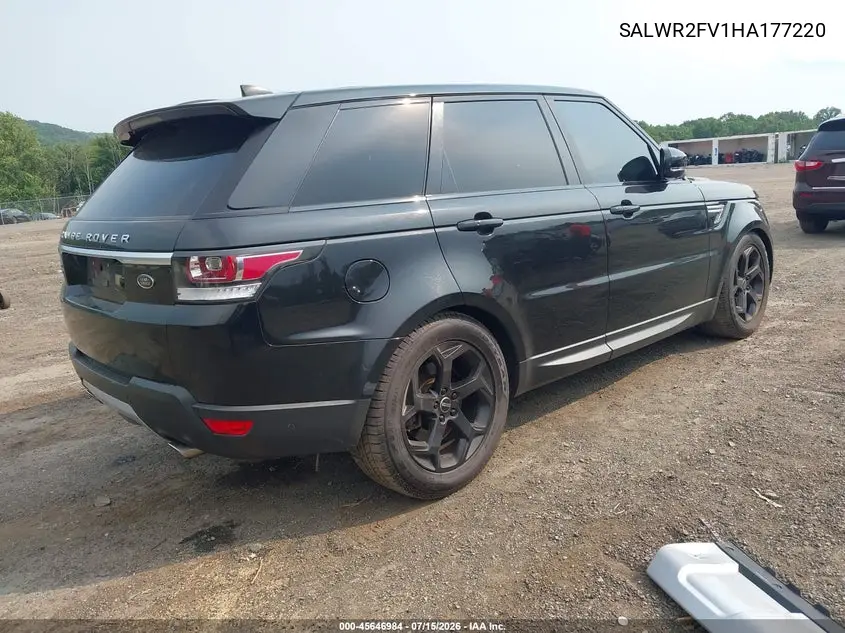 2017 Land Rover Range Rover Sport 3.0L V6 Supercharged Hse VIN: SALWR2FV1HA177220 Lot: 45646984